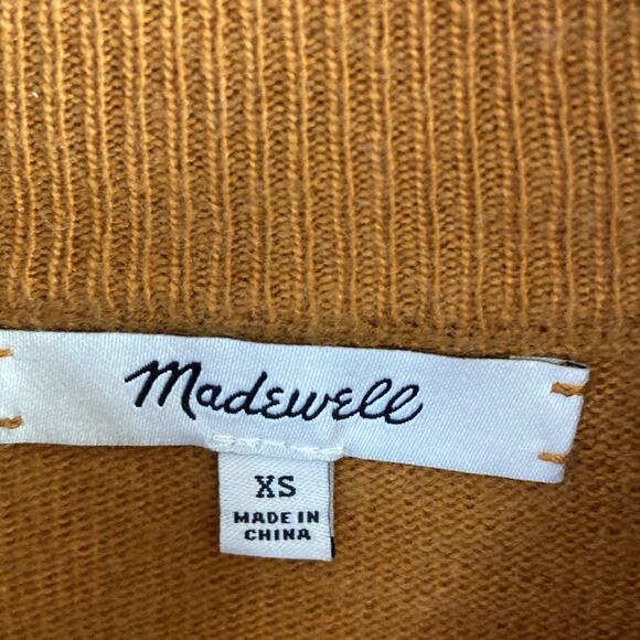 Madewell Women Coloblock Ashbury Merino Wool/Alpaca Mockneck Sweater Size XS - Picture 8 of 9
